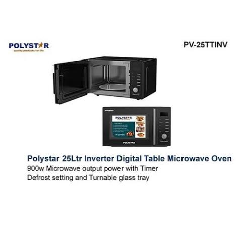 Polystar 25L Inverter Digital Microwave With Grill | PV-25TTINV