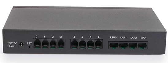 Dinstar DAG1000-4S4O Analog VoIP Gateway- 4FXS & 4FXO Ports