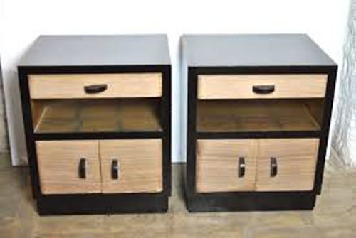 DECO WOODEN BEDSIDE CABINET (WOODEN)