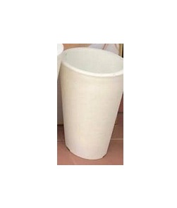 EXQUISITE WHITE V-SHAPED FLOWER POT (PEGLO) - Medium