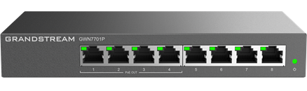 Grandstream GWN7701P 8-Port Gigabit 4-Port PoE Switch