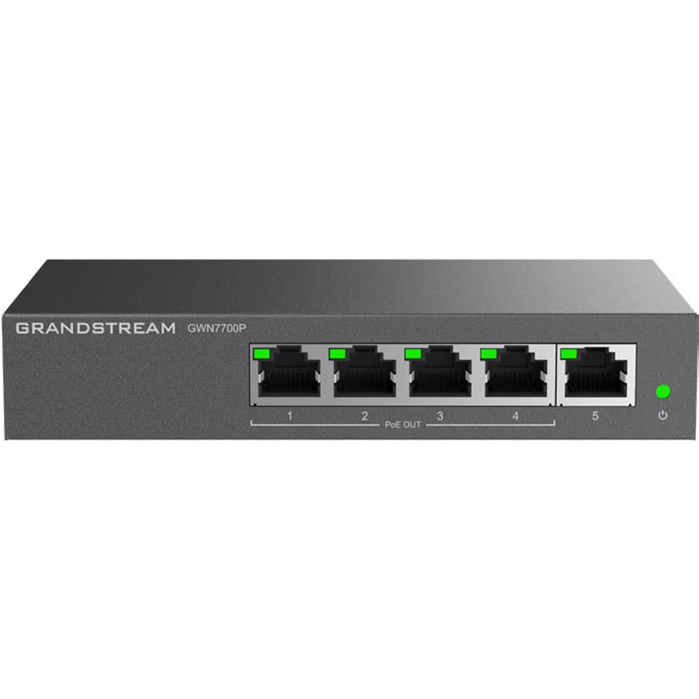 Grandstream GWN7700P 5-Port Gigabit 4-Port PoE Switch