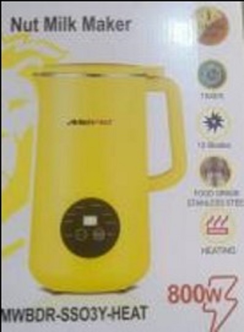 Mewe Nut Milk Maker - MWBDR-SS03Y-HEAT