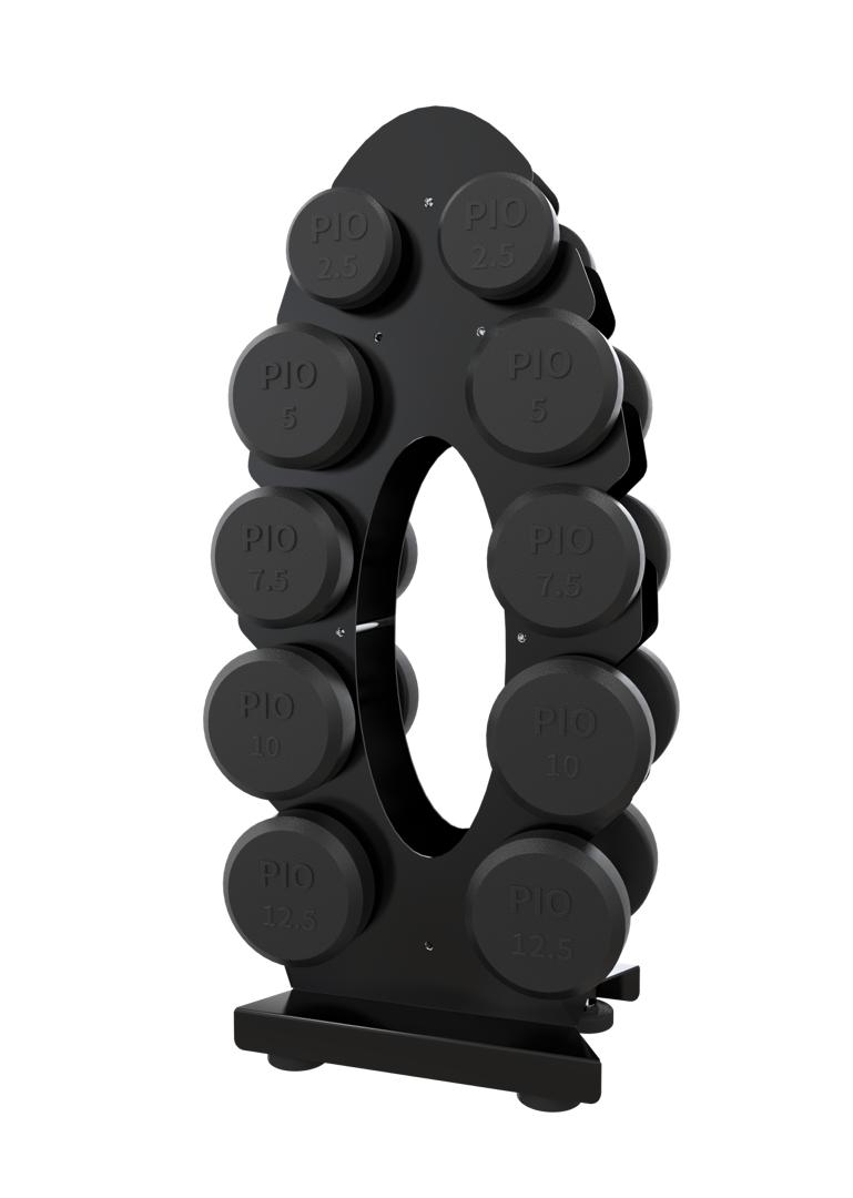 GateGold PL06 Oval Shaped Dumbbell Rack