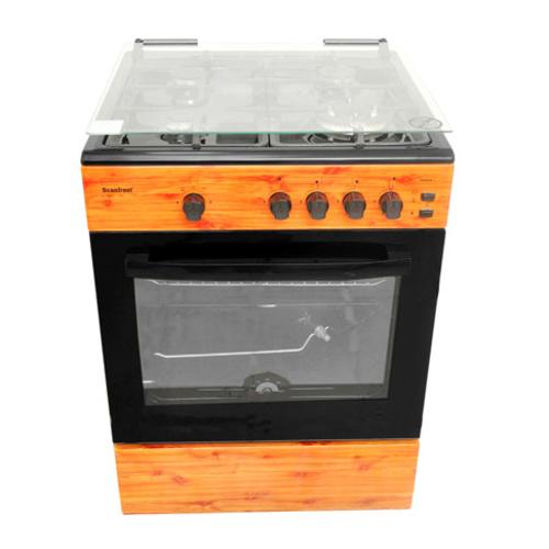 60X60 4 Gas Burners with Gas,Oven,Grill,Burner Ignition Wood finish CK6402NG