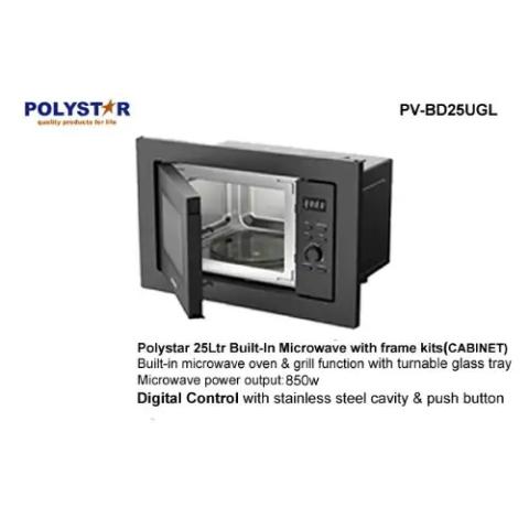 Polystar 25L Built-In Digital Microwave with Frame Kits | PV-BD25UGL