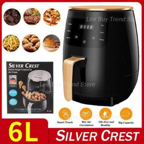 Silver Crest | 6L Healthy Multipurpose Air Fryer For Your Healthy Cooking- (N)