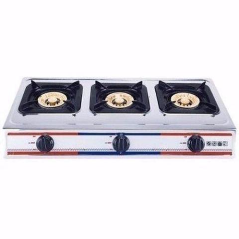 Eurosonic Triple Burners Stainless Steel Gas Stove [N]