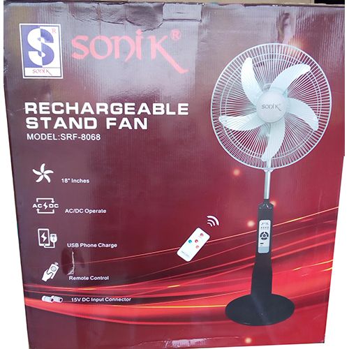 Sonik Rechargeable, Standing Fan SRF 8068