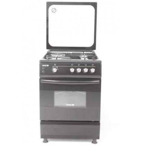 SCANFROST 60X60 CMS 4 BURNER GAS COOKER GLASS TOP LID|OVEN LAMP|GAS OVEN | CK6400B