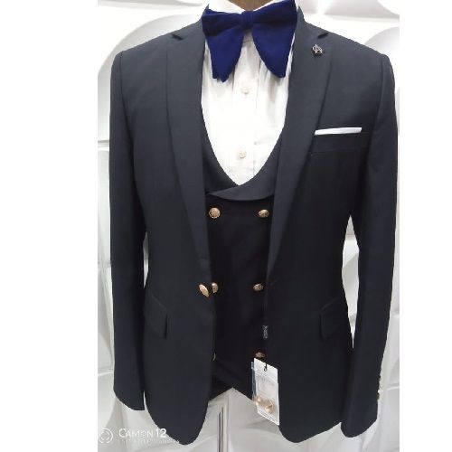DARK GREY SUIT WITH ONE BUTTON | AVAILABLE IN ALL SIZES (MADU) (N)