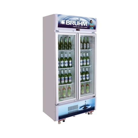 BRUHM 391 LITRES DOUBLE DOOR BEVERAGE COOLER | BBD-409M