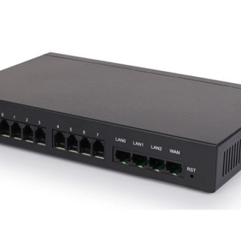 Dinstar DAG1000-8O Analog VoIP Gateway- 8FXO Ports