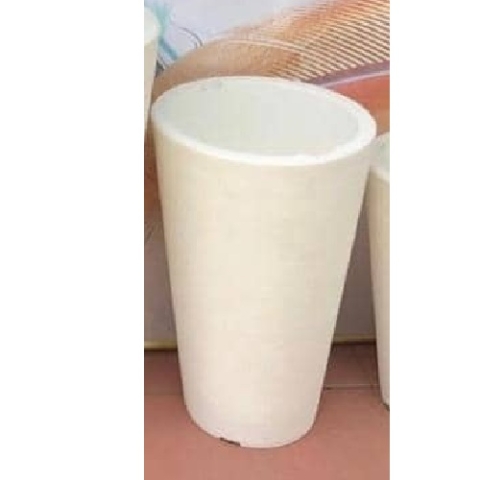 EXQUISITE WHITE V-SHAPED FLOWER POT (PEGLO) - Large