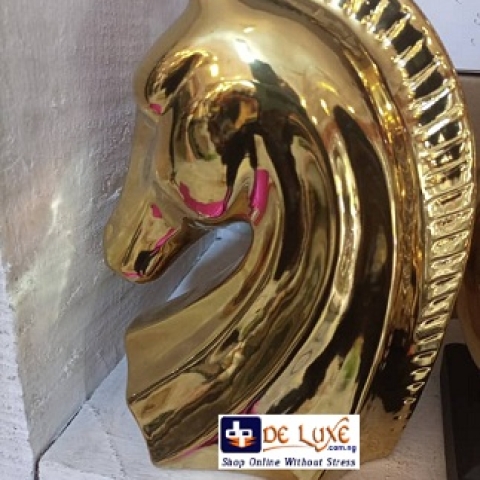 GOLDEN UNICORN HEAD DESIGN FOR HOME OR OFFICE (SWEN) - Large