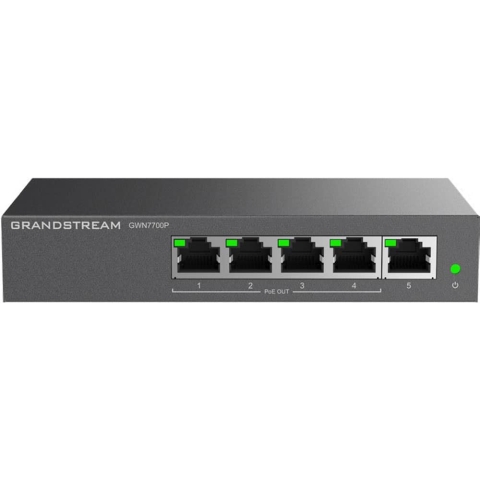 Grandstream GWN7700P 5-Port Gigabit 4-Port PoE Switch