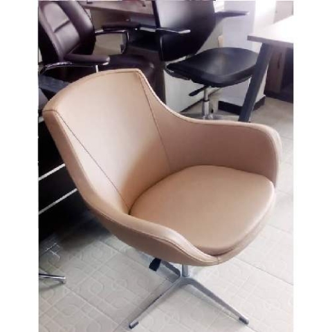 QUALITY DESIGNED LIGHT  BROWN  OFFICE  CHAIR - AVAILABLE (ARIN)