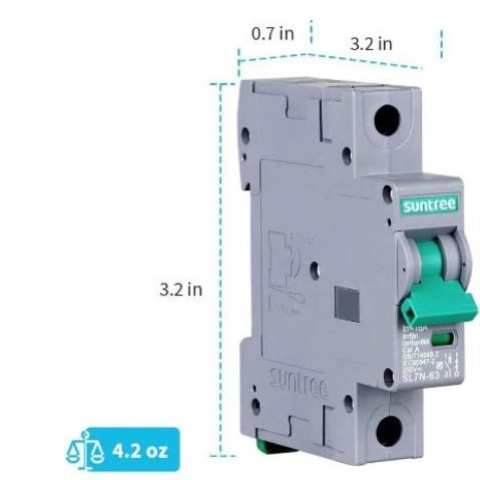 SUNTREE AC Breaker 63 AMPS - 2 POLES SUNBRKAC63AMPS-2P