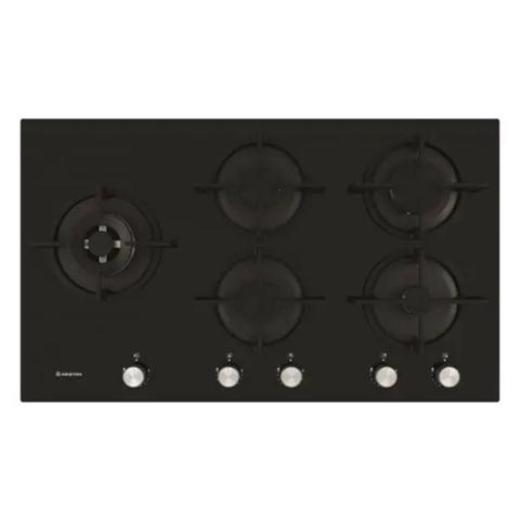 Ariston Hob Cooker | 90cm, Built-in Gas-On-Glass Hob – AGS92S/BK