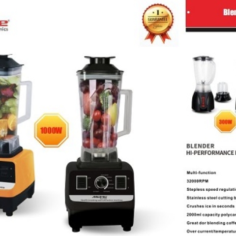 Mewe 1.5L Blender 2000ML Grinder Jar - MWBDR-HS05BK
