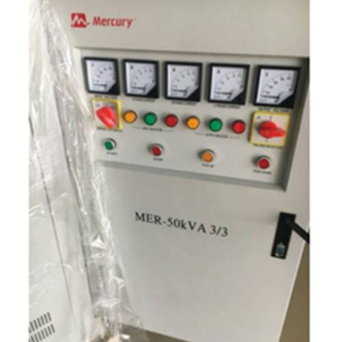 MERCURY 50KVA 3-PHASE FULLY AUTOMATIC AC VOLTAGE STABILIZER – SERVO AVR 3-PHASE IN / 3-PHASE OUT