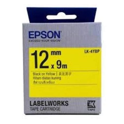 Epson Tape | LC-4YBP9 12mm (Black On Yellow Tape)