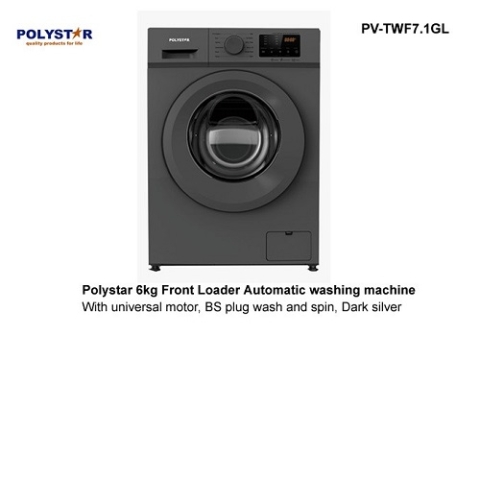 Polystar 6kg Front Load Washing Machine | PV-TWF7.1GL-INV