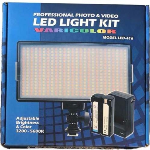 PROFESSIONAL PTOTO & VIDEO LED LIGHT KIT- SML LED KIT 416( DAME)