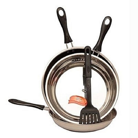 Happy Home Stainless Steel Fry Pan Set - 3pcs