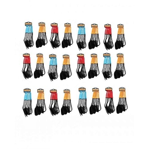 Lambano Souvenir (Pack of 18) Set of Non-Stick Spoon - (Blue-Yellow-Red)