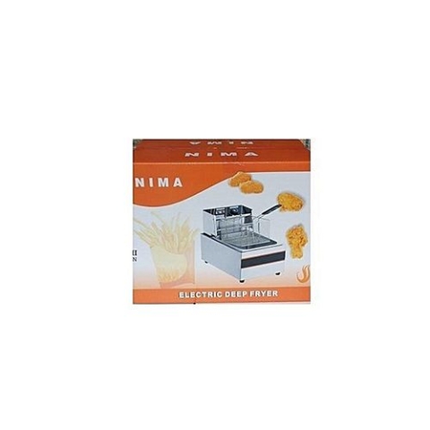 Nima Excellent Industrial Electric Double Tray Deep Fryer - Stainless Steel - 2500W