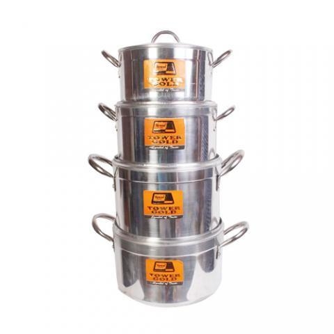 Tower Gold 4PC Cooking Pot Set